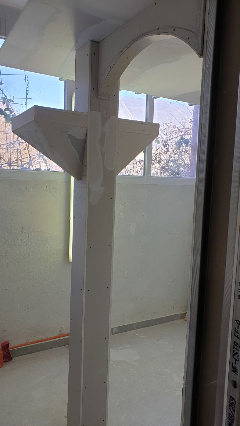 Cloisons à Nancy — Cloison placo pres fenetre