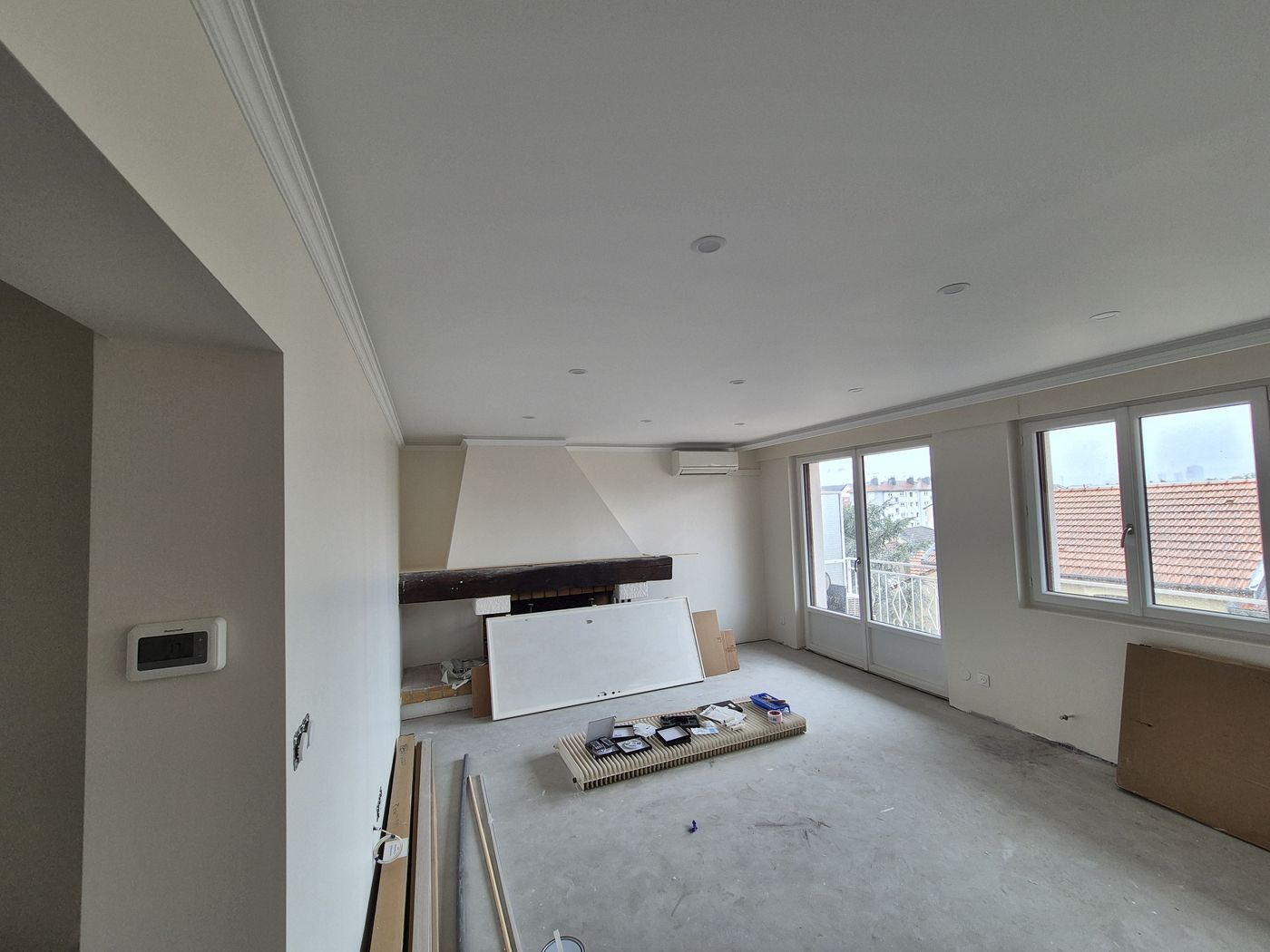 Faux-plafond à Nancy — Sejour fenetres soffite spots