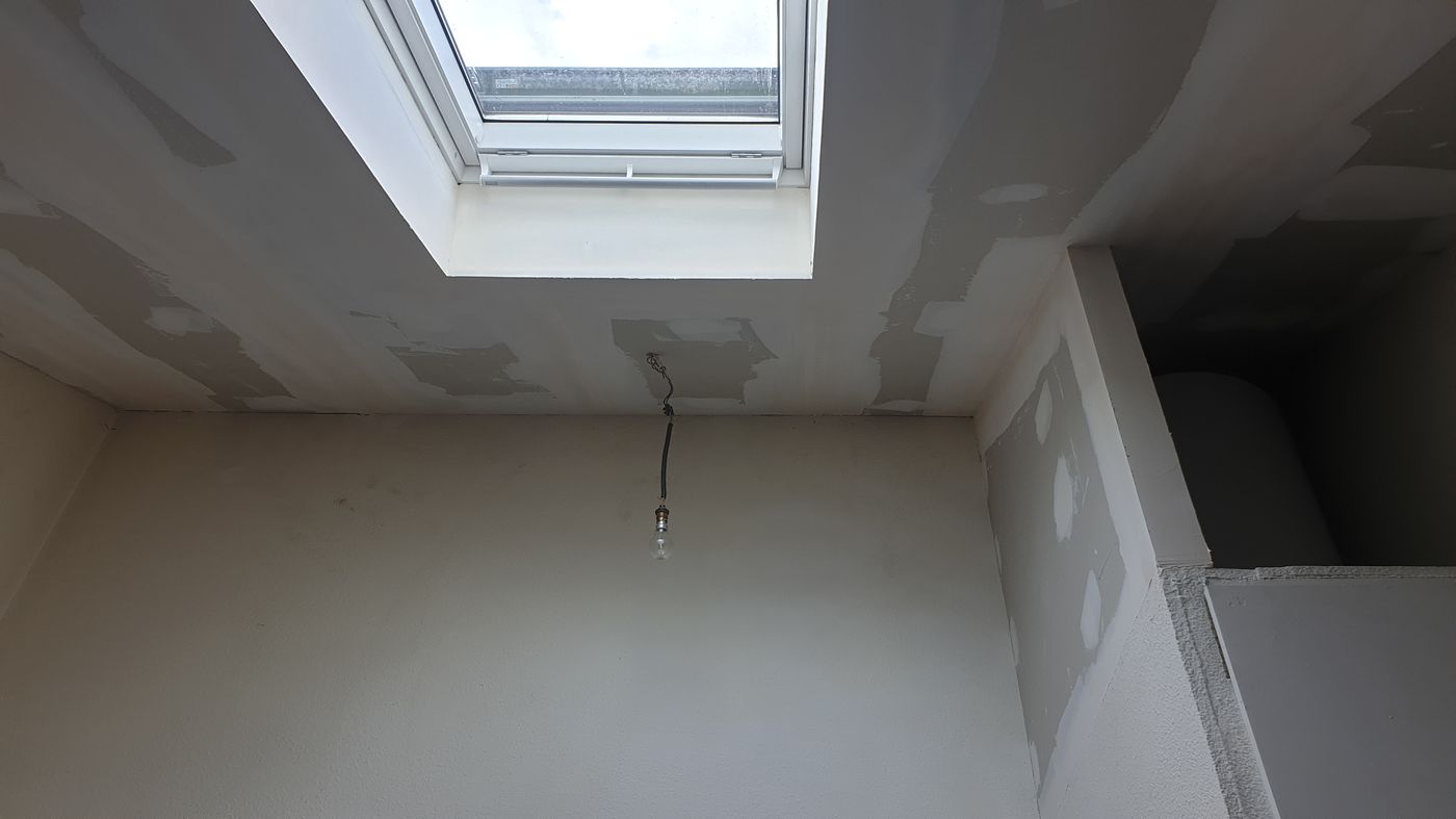 Plâtrerie à Nancy — Combles finis plafond rampant lisse